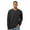 Black 1PCS, variant on Tultex Men’s Crewneck Long Sleeve Sweatshirt, 80/20 Cotton/Polyester Fleece Winter Sweater (Black, L)