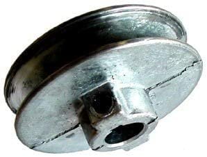 Zinc  Single V Grooved Pulley Chicago Die Cast  5 in Dia 