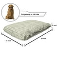 thumbnail image 2 of Abstract Pet Bed, Checkered Graphic with Grunge Line Design Squares, Chew Resistant Pad for Dogs and Cats Cushion with Removable Cover, 24" x 39", Pale Teal Dark Taupe, by Ambesonne, 2 of 4