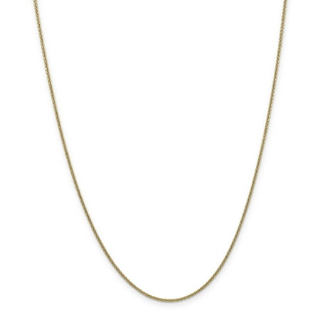 14k Yellow Gold 18in 1.60mm Round Anchor Cable Necklace Chain