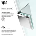 thumbnail image 5 of VIGO Piedmont 40 in. L x 40 in. W x 79 in. H Frameless Hinged Neo-angle Shower Enclosure Kit in Chrome with Clear Glass, 5 of 10