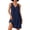 Navy Blue, variant on Sleeveless Nightgown for Women Racerback Sleep Shirt Soft Nightshirt Summer Nightwear