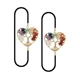 thumbnail image 1 of Ficarrico Marcador Antiguo, 7 Cristales curativos de Chakra Árbol de la Vida Piedras Preciosas caídas y Cuentas Redondas Banda elástica Marcapáginas de Regalo del día de San Valentín (Oro) (2 Piezas, 1 of 5