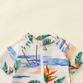 thumbnail image 5 of Hienoo Boy'S Short Sleeve Rashguard One-Piece Swimsuit Summer Beach Swimwear, Sizes 0-3T, 5 of 7