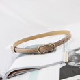 thumbnail image 4 of Women Solid Color Belt Stylish Versatile Women's Faux Leather Belt with Adjustable Holes Metal Buckle Perfect for Dress Outfits Jeans Pants Women Belt, 4 of 8