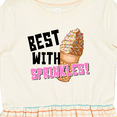 thumbnail image 4 of Inktastic Best with Sprinkles Ice Cream Twist Cone Girls Toddler Dress, 4 of 5