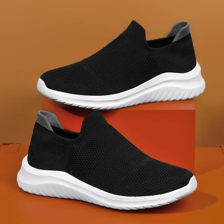 

Women‘s Solid Lace Up Low Top Sneakers Casual Knit Lightweight Round Toe Women‘s Shoes
