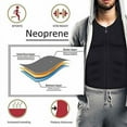 thumbnail image 5 of Ilfioreemio Men Compression Shirt for Body Slimming Tank Top Shaper Tight Undershirt Tummy Control Girdle, 5 of 6