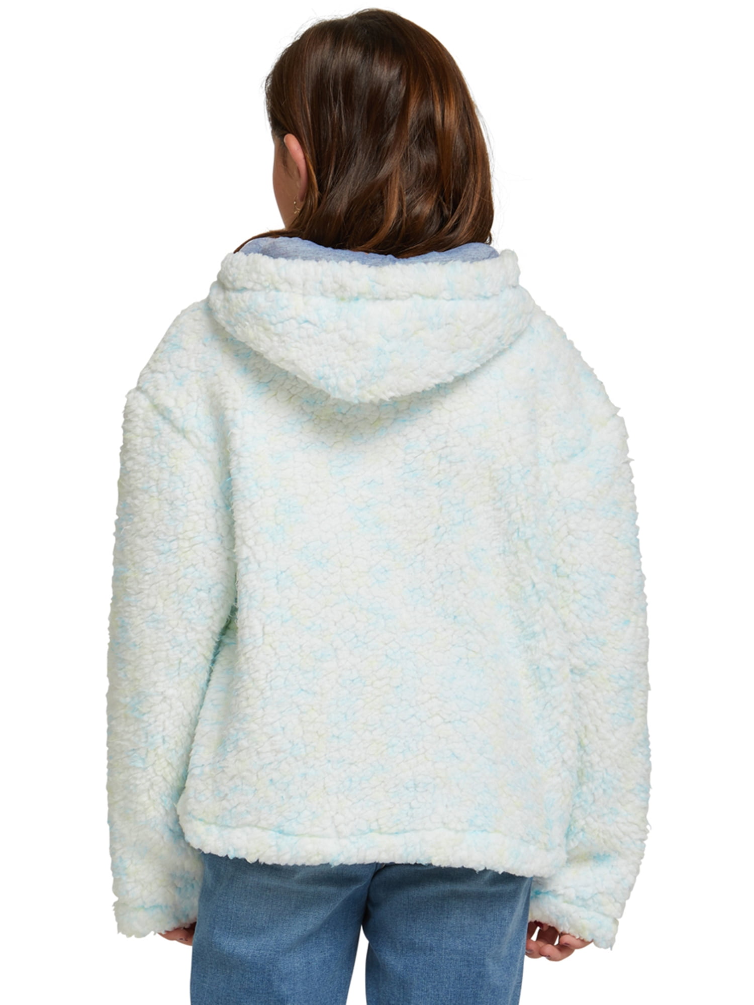 Wilma hooded zip front teddy cheap jacket