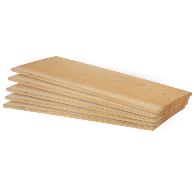 Paquete de 5 tablones de cedro TFixol para asar a la parrilla 11,5 x 5,7 x 0,28 pulgadas