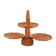 thumbnail image 1 of Estante para servir frutas con tres niveles, elegante bandeja de almacenamiento, soporte de buffet para cupcakes, panes, bodas, interiores 50cmx32cm, 1 of 8
