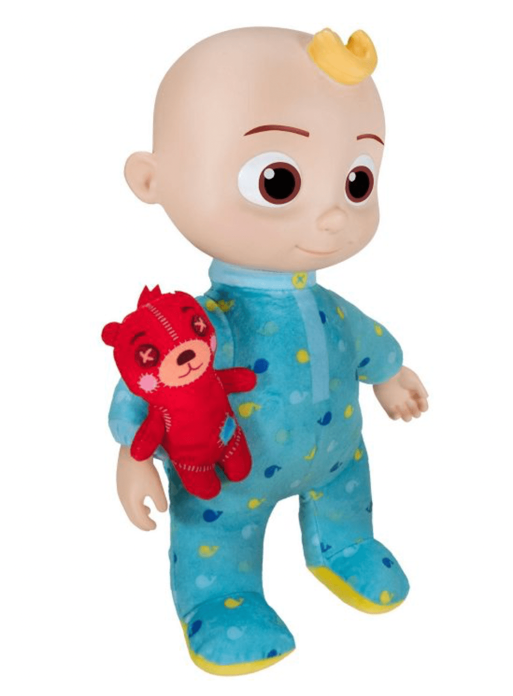 CoComelon Musical Bedtime JJ 12 inch Doll - Soft Plush Body – Includes Feature Plush and Small Teddy Bear Plush