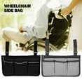 ODOMY Wheelchair Side Bag Portable Armrest Pouch Organizer Bag Stroller