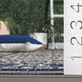 thumbnail image 4 of SAFAVIEH Courtyard Vergil Bordered Indoor/Outdoor Runner Rug, Navy/Beige, 2'3" x 8', 4 of 9