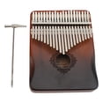 thumbnail image 1 of 21 Key Kalimba Thumb Piano Instrument Professional Tuned Handmade Mahogany Metal with Embossed Notes and Ergonomic Curve Design for Adults Beginners Kids Performances, 1 of 7