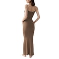 thumbnail image 3 of Txlixc WFaldas largas de tirantes de verano para mujeres, faldas de lazo cuadrado de pasta sólida para clubes de fiestas Txlixc moda, 3 of 6