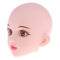thumbnail image 3 of Escultura de cabeza de muñeca femenina de plástico suave con ojos marrones para accesorio de piezas de muñeca 1/4, 3 of 9