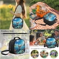 thumbnail image 5 of HELLHERO Corgi Print Backpack and Lunch Bag Set, Sea Print School Bag Knapsack with Pencil Case Handheld Big Capacity Bookbag Lunch Bag for Kindergarten Kids, 5 of 6