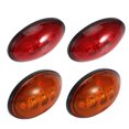 thumbnail image 4 of 2.3in 12V DC Fender Side Marker Lights Waterproof Fit for Ford F Series 1999‑2010(2pcs Red Light 2pcs Amber Light ), 4 of 5
