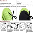 thumbnail image 7 of MINKUROW Elastic Shock Absorbing Height Increasing Sports Shoe Insoles,Soft Breathable Honeycomb Orthotic Replacement Inserts for Men & Women, 7 of 7