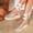 Silver, variant on Closed Toe Sandals Medium Arch wedge sandals for Women Espadrilles Lace-Up High Heel Platform Arch Support wedge sandals Adjustable Straps