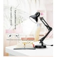 thumbnail image 6 of Metal Desk Lamp for Home Office, Swing Arm Desk Lamp Eye-Caring Reading Task Lights for Living Room, Bedroom, Black, 6 of 7