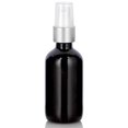 thumbnail image 2 of Black Glass Boston Round Bottle with Silver Treatment Pump (12 Pack), 2 of 3