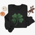 thumbnail image 5 of Women St Patricks Day Sweatshirts Clover Sweater Irish Shamrock Pullover Long Sleeve Graphic Tops, 5 of 6