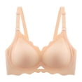 thumbnail image 4 of TIANZEN Enhancing Seamless Wireless Full Figure Bra For Comfort Fit Padded U Shape With Lightly Lift For Plus Size Non Underwire Low Sports Bra, 4 of 4