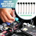 thumbnail image 2 of Unique Bargains 1 Set Universal 7pcs Car Fuse Tap Adapter 12V with 7pcs 30A Standard APR ATC Blade Type Fuse, 2 of 6