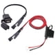 thumbnail image 1 of Cargador de teléfono móvil para motocicleta SAE a USB con interfaz de carga rápida (negro), 1 of 7