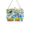thumbnail image 1 of adviicd Graduation Travel Wooden Sign Home Decoration Wooden Sign Grad Trip Window Pendant (including 60cm Rope + Traceless Hook), 1 of 1
