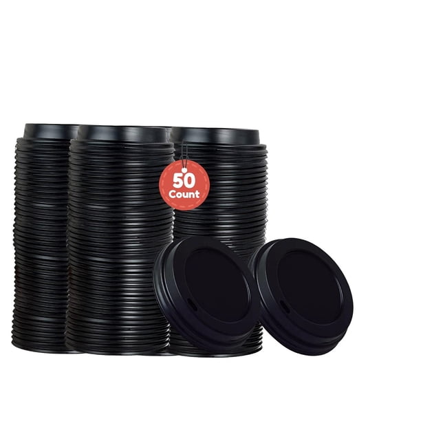Tapas para tazas de café Smygoods, tapa tipo domo para tazas de 300/700 ml, 50 unidades
