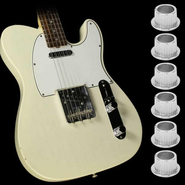 Conversion Bushing,6Pcs Metal Guitar Tuner Guitar Conversion Bushing Guitar Repairing Accessories Finest Materials