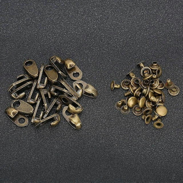Alloy Boots Hook Rivets with Tape Bronze Hiking Shoes Fastener Piece Clothing Accessories