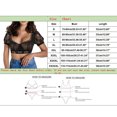 thumbnail image 4 of Xudanell women 1pc underwire lingerie lace vest women's elegant dirndl blouse dirndl blouse lace blouse Formal Summer Sexy Crop Top (White,XXL), 4 of 9