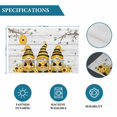 thumbnail image 6 of Yellow Bees Gnomes Placemats Set of 4, Spring Floral Branches Wooden Placemats for Dining Table, Place Mats for Kitchen Tabletop, Waterproof Wipeable Dining Table Mats Set, 6 of 9