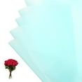 thumbnail image 1 of Papel para envolver regalos Uxcell, papel para ramos impermeable de color sólido azul claro, 20 hojas, 1 of 7