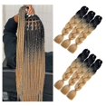thumbnail image 1 of 6 Paquetes de Extensiones de Trenzas Ombre Trenzas Jumbo Pelo Sintético 24 Pulgadas Trenzas de Ganchillo Trenzas Afro Synth, 1 of 2