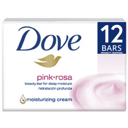 DOVE PINK ROSA Beauty Cream Soap Bars 4.76 Oz. Pack Of 12