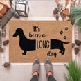 thumbnail image 3 of Kwasome Outdoor Carpet Trendy Cartoon Prints Floor Doormat With Cursive Natural Brown Cushion Front Door Rug Suitable For Home Living Room Bathroom, 3 of 3