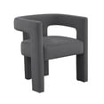 thumbnail image 3 of TOV Furniture Sloane Dark Grey Velvet Accent Chair, 3 of 4