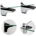 thumbnail image 3 of Soporte ajustable para estante de vidrio, soporte para estante de vidrio de 4 piezas, abrazadera de vidrio para montaje en pared, soporte para estantes de vidrio, para estante de vidrio, 3 of 5