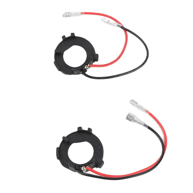 1 Par de Bombillas Lideró el para Faros Delanteros H7, Adaptador de Retencia de PlásTiCo, Retendor de LED, Adaptador de Faro Fácil de Instalar, Apto Para Mk7, color negro