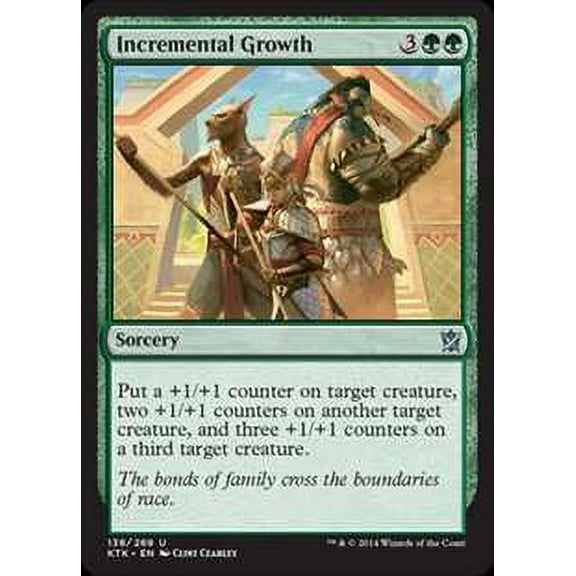 MtG Khans of Tarkir Uncommon Incremental Growth (Foil) #138