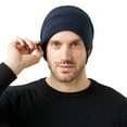 thumbnail image 6 of MESSUEN Brimless Hats Brimless Cap Skull Hat Men Skull Cap Brimless Hats for Women Skull Caps Beanie for Men Navy M, 6 of 6