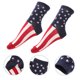 thumbnail image 5 of 2 pares de medias cálidas de algodón Calcetines a rayas de la bandera americana Calcetines creativos Calcetines cómodos con los pies de la bandera, 5 of 7