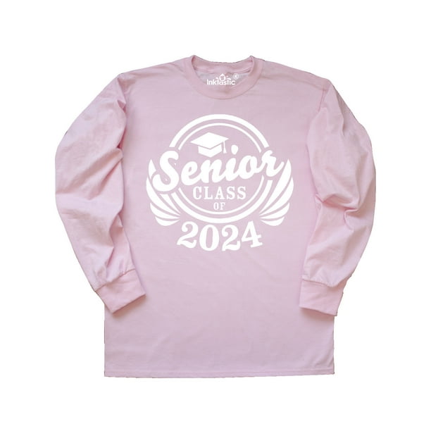 INKtastic Senior Class of 2024 in White with Graduation Cap Long