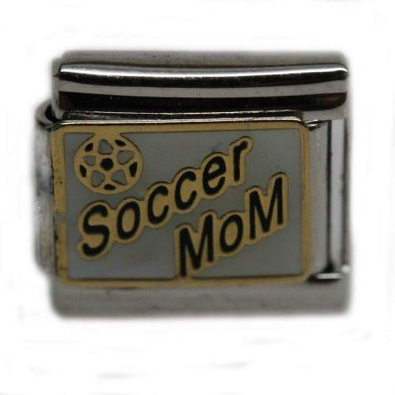 Soccer Mom Italian Link Bracelet Charm