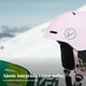 thumbnail image 5 of Abbraccia Casco de esquí adulto unisex, gafas integradas, doble tabla, visera pequeña, accesorio deportivo de invierno., 5 of 6